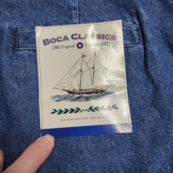 Boca Classics Shorts Mens Size 38 Denim Jean Cargo Pockets Relaxed Fit NWT - Picture 7 of 10